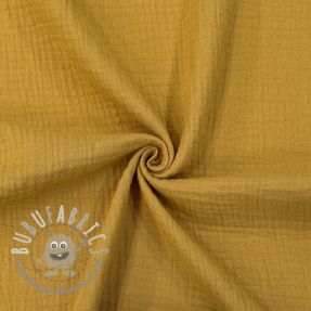 Mussola/Doppia garza dark ochre ORGANIC