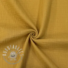 Mussola/Doppia garza dark ochre ORGANIC