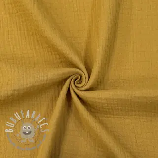Mussola/Doppia garza dark ochre ORGANIC