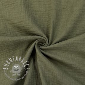 Mussola/Doppia garza dark moss green