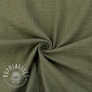 Mussola/Doppia garza dark moss green