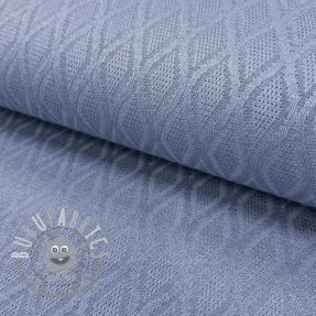 Maglia jacquard Diamond baby blue
