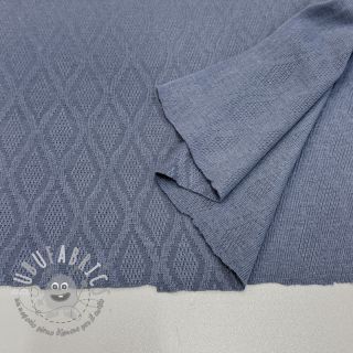 Maglia jacquard Diamond baby blue