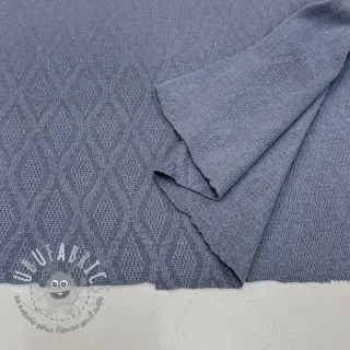 Maglia jacquard Diamond baby blue