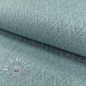 Maglia jacquard Diamond ocean blue