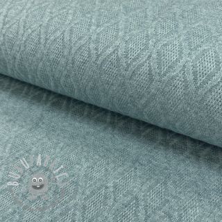 Maglia jacquard Diamond ocean blue