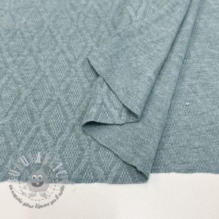 Maglia jacquard Diamond ocean blue