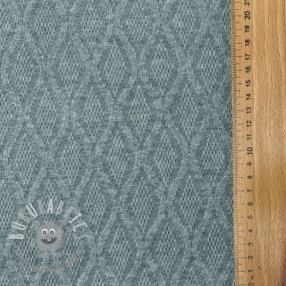 Maglia jacquard Diamond ocean blue