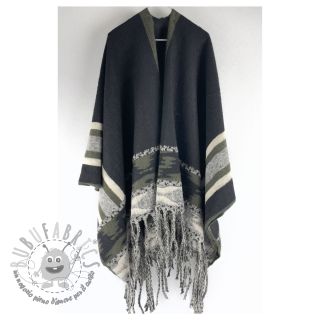 Poncho PRATO boiled wool design C