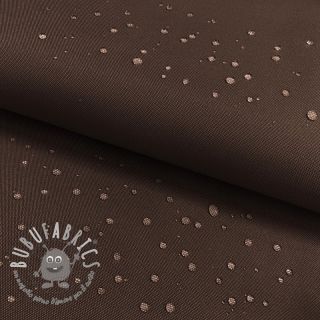 Tessuto antipioggia con trattamento idrofobo brown
