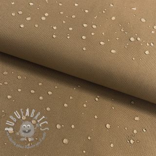 Tessuto antipioggia con trattamento idrofobo camel