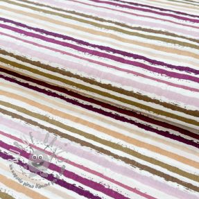 Tessuto di cotone Small stripes Snoozy old pink