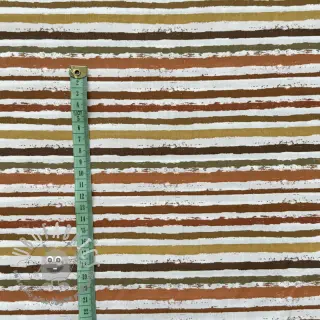 Tessuto di cotone Small stripes Snoozy brick