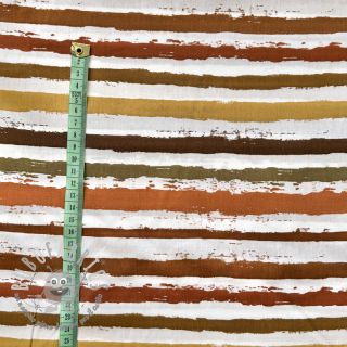 Tessuto di cotone Big stripes Snoozy brick