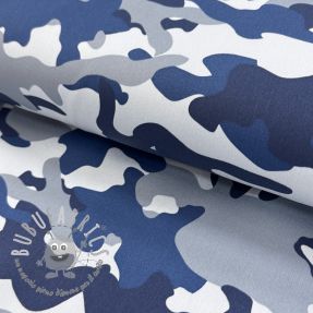 JEANS DENIM STRETCH Camouflage blue