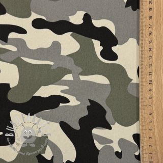 JEANS DENIM STRETCH Camouflage grey