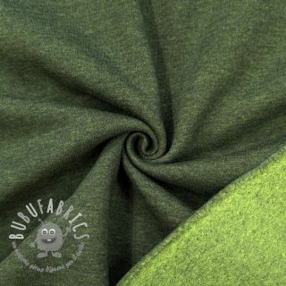 Felpa garzata MELANGE bottle green