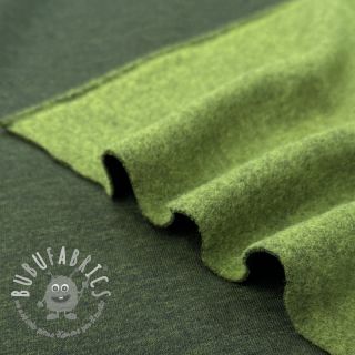 Felpa garzata MELANGE bottle green