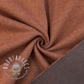 Felpa garzata MELANGE brick