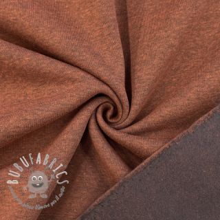 Felpa garzata MELANGE brick