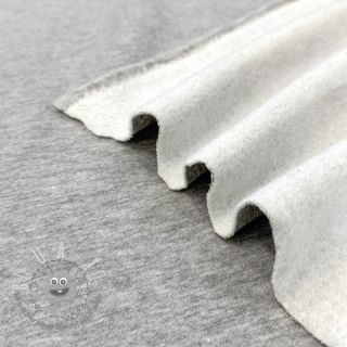 Felpa garzata MELANGE light grey