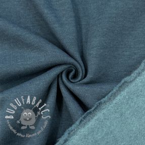 Felpa garzata MELANGE dark petrol