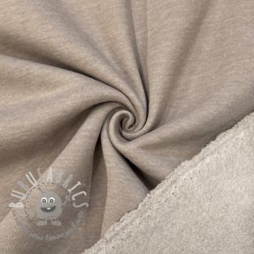 Felpa garzata MELANGE sand