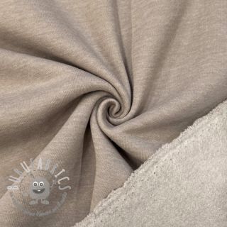 Felpa garzata MELANGE sand