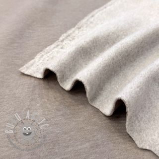 Felpa garzata MELANGE sand