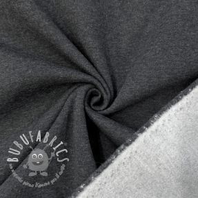 Felpa garzata MELANGE dark grey