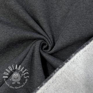 Felpa garzata MELANGE dark grey