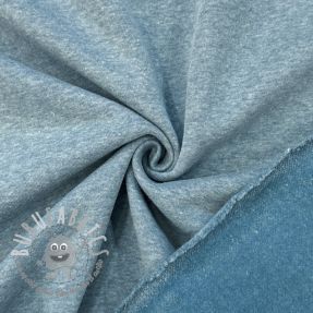 Felpa garzata MELANGE old blue
