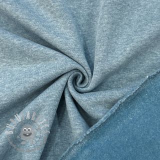 Felpa garzata MELANGE old blue