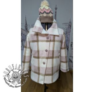 Tessuto per cappotti Bouclé Squares design C