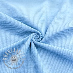 Velluto a coste 6W WASHED STRETCH light blue