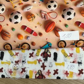 Last pieces package Tessuto di cotone 4673