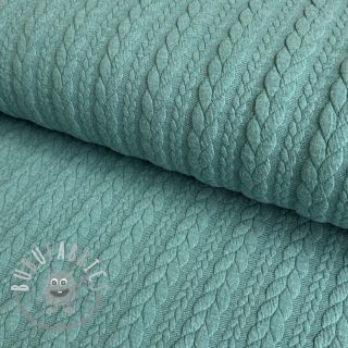 Maglia jacquard Cably dark green