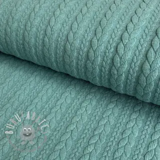 Maglia jacquard Cably dark green