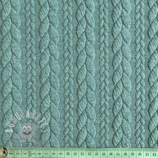 Maglia jacquard Cably dark green