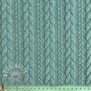 Maglia jacquard Cably dark green