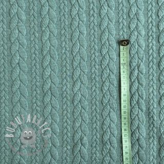 Maglia jacquard Cably dark green