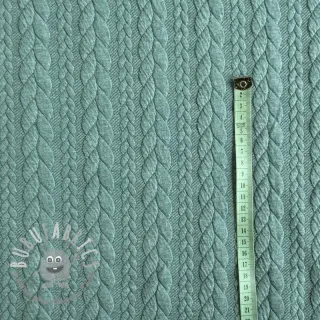 Maglia jacquard Cably dark green