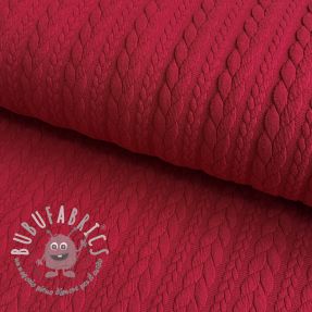Maglia jacquard Cably dark red