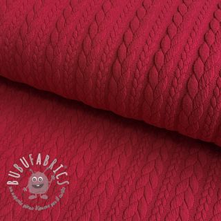 Maglia jacquard Cably dark red