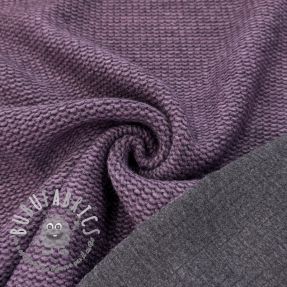 Tessuto per cappotti DOUBLE FACE WITH JERSEY violet