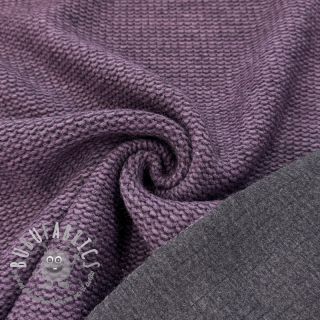 Tessuto per cappotti DOUBLE FACE WITH JERSEY violet