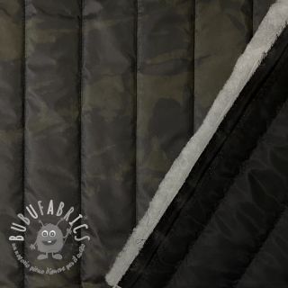Tessuto trapuntato Camouflage army green