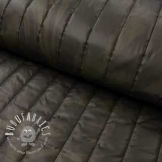 Tessuto trapuntato Camouflage army green