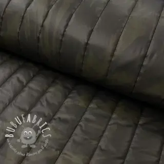 Tessuto trapuntato Camouflage army green