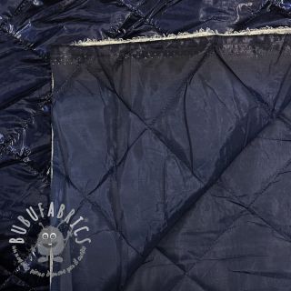 Tessuto trapuntato Shine dark navy